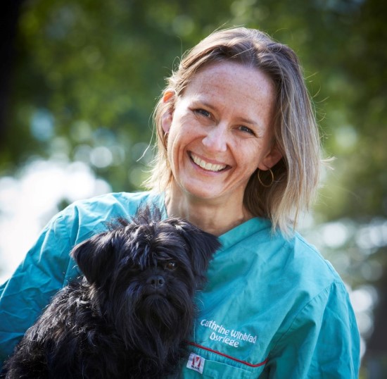 Cathrine Winblad med hund
