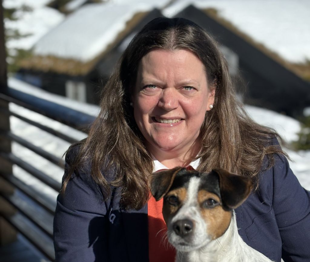 Anne Aabye og hund