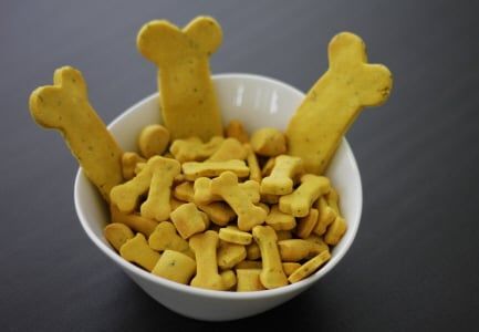 Skål med hundekjeks